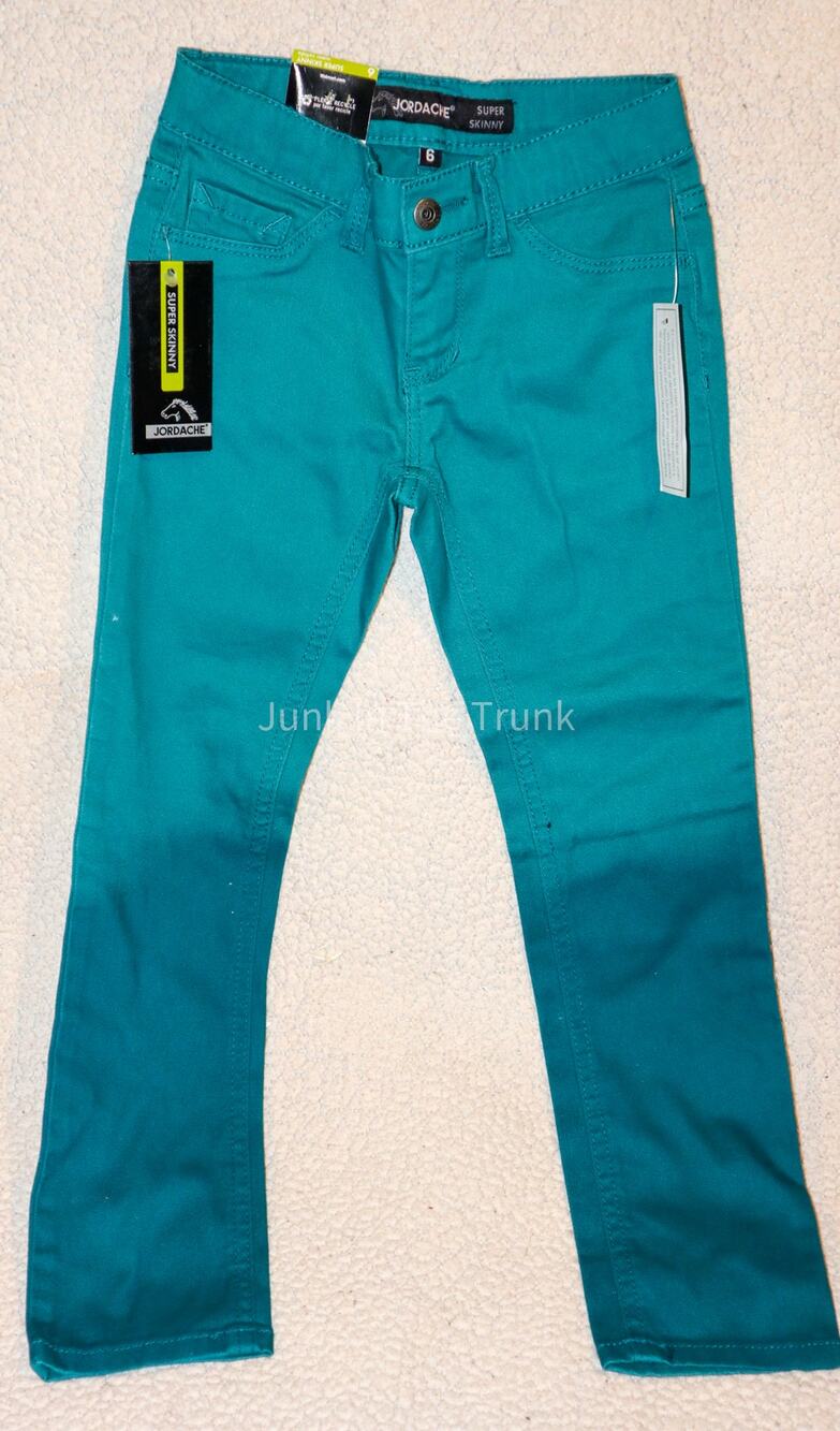 Turquoise green girl's pants